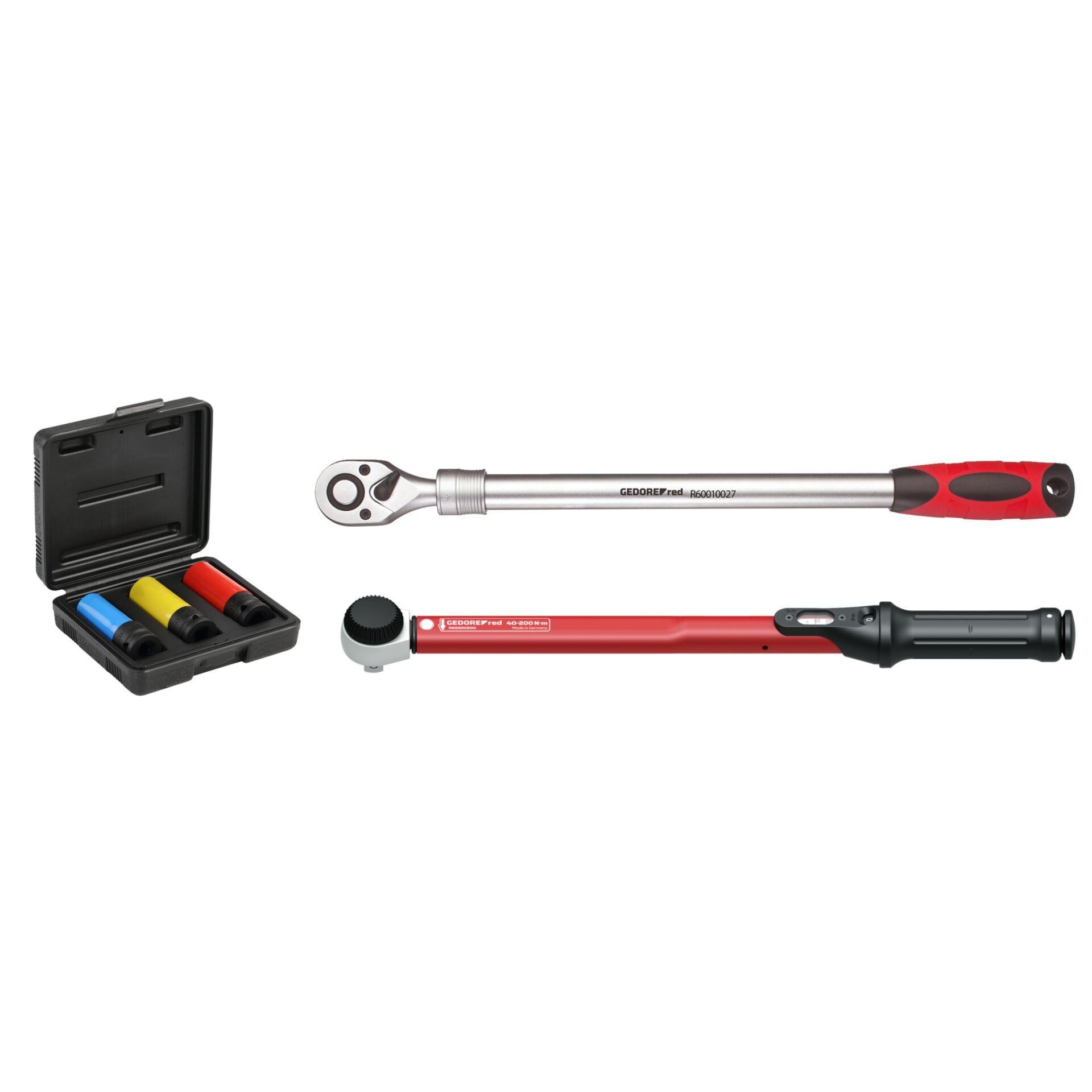 GEDOREred Steckschlüssel-Satz R69003000 3-teilig