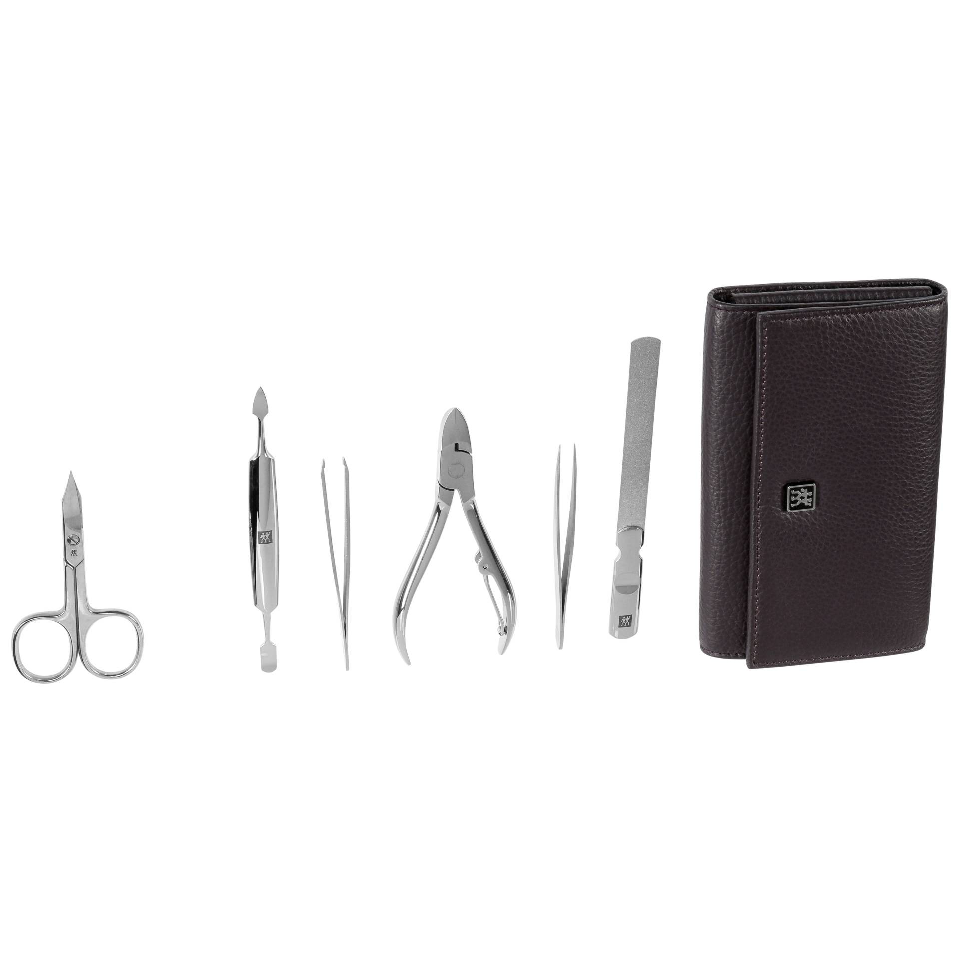 Zwilling Maniküre Pediküre Set 7tlg. con Nagelknipser, cuero