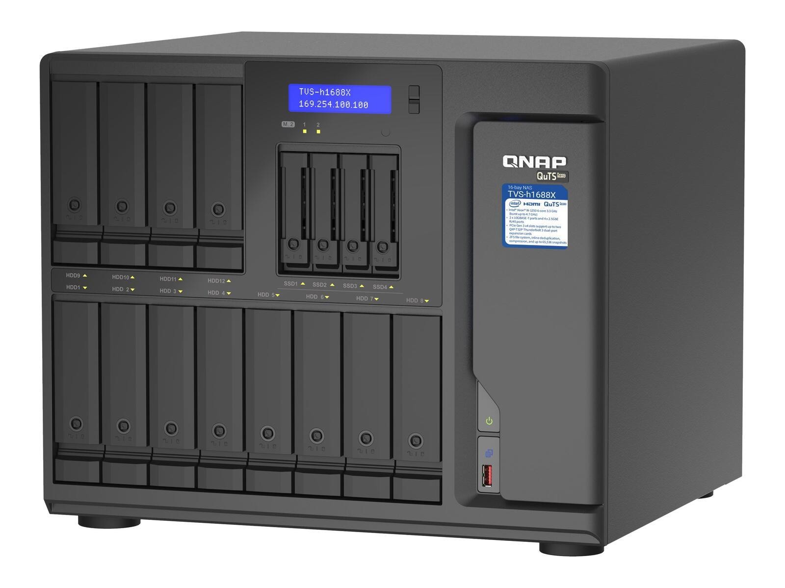 QNAP 16-bay TVS-h1688X-W1250-32G