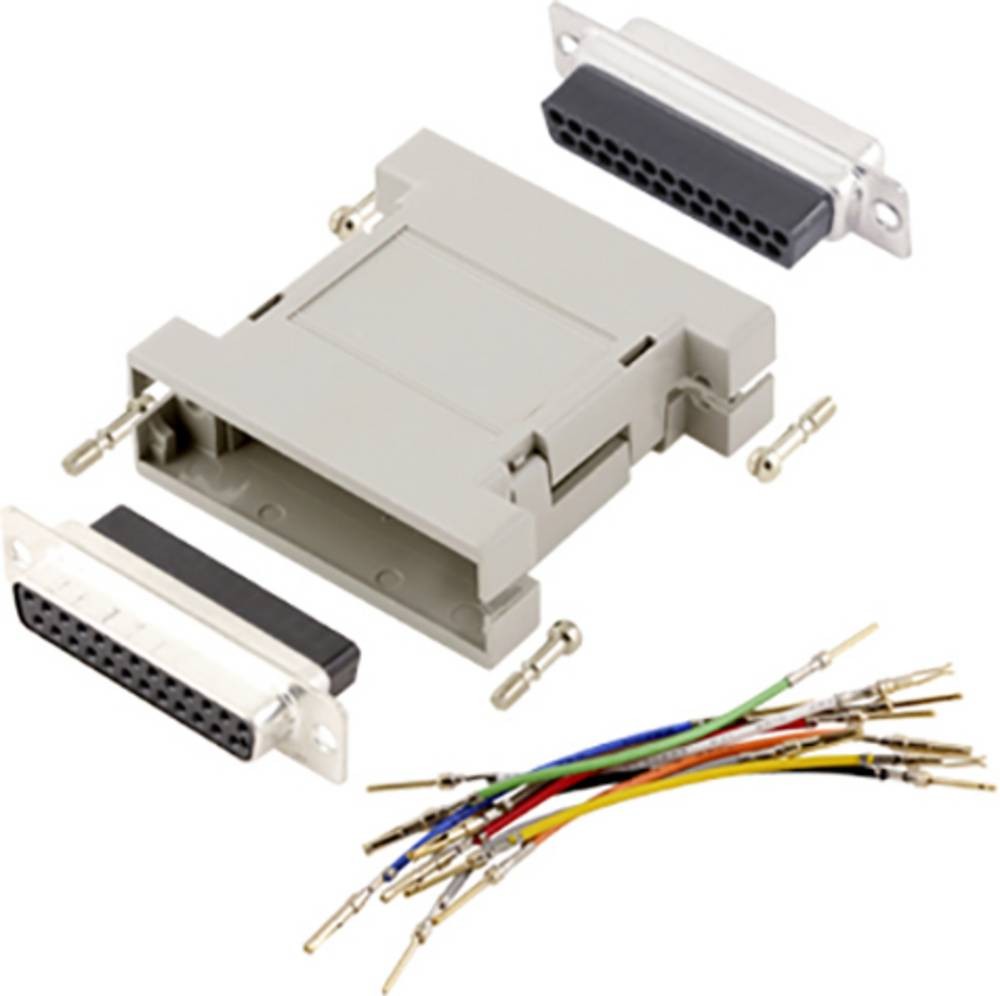Encitech GA-0909-MF-LG-K D-SUB adaptor D-SUB-plug 9pol. - D-SUB-
