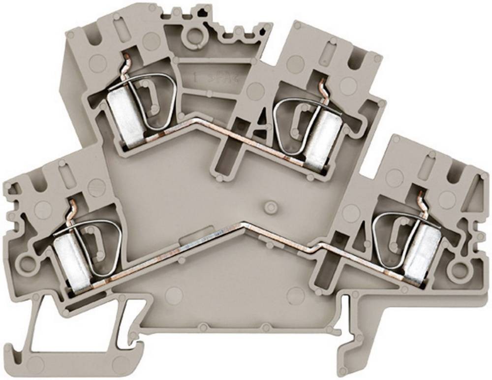 Weidmüller 8670750000-1 Mehrstockklemme Zugfeder Dunkelbeige