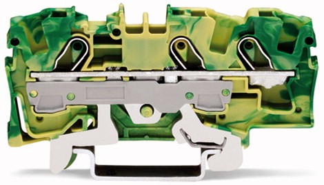 WAGO 2006-1307 Schutzleiterklemme 7.50mm Zugfeder Belegung: PE green,