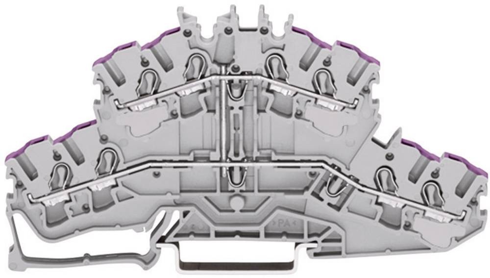 WAGO 2002-2409 Doppelstock-Durchgangsklemme 5.20mm Zugfeder Belegung: