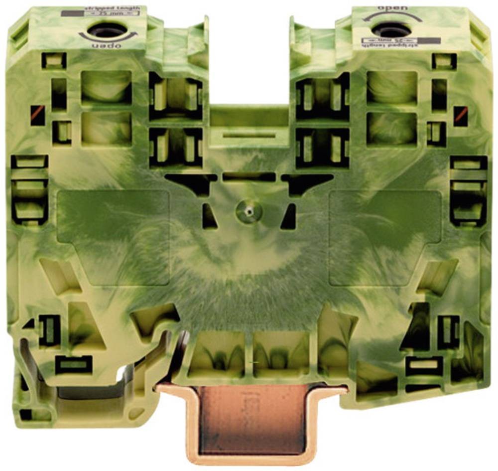 WAGO 285-137 Schutzleiterklemme 16mm Zugfeder Belegung: PE Grün,