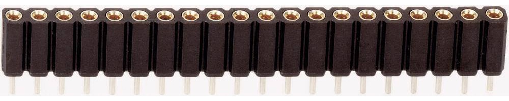 TRU Components Buchsenleiste (Präzision) Anzahl Reihen: 1 Polzahl je