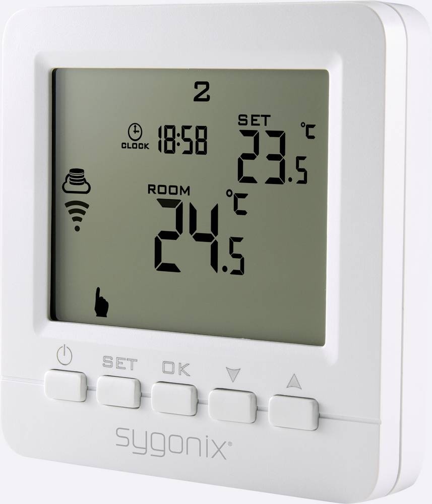 Sygonix SY-4500820 Funk-Raumthermostat concealed installation
