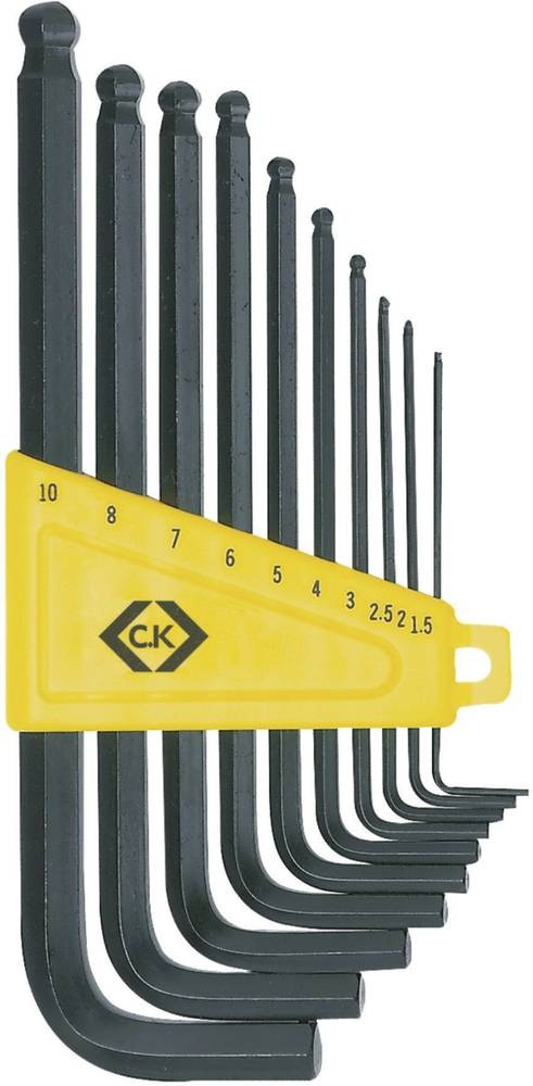 C.K Innen-Sechskant Winkelschraubendreher-Set 1.5 mm, 2 mm, 2.5 mm, 3