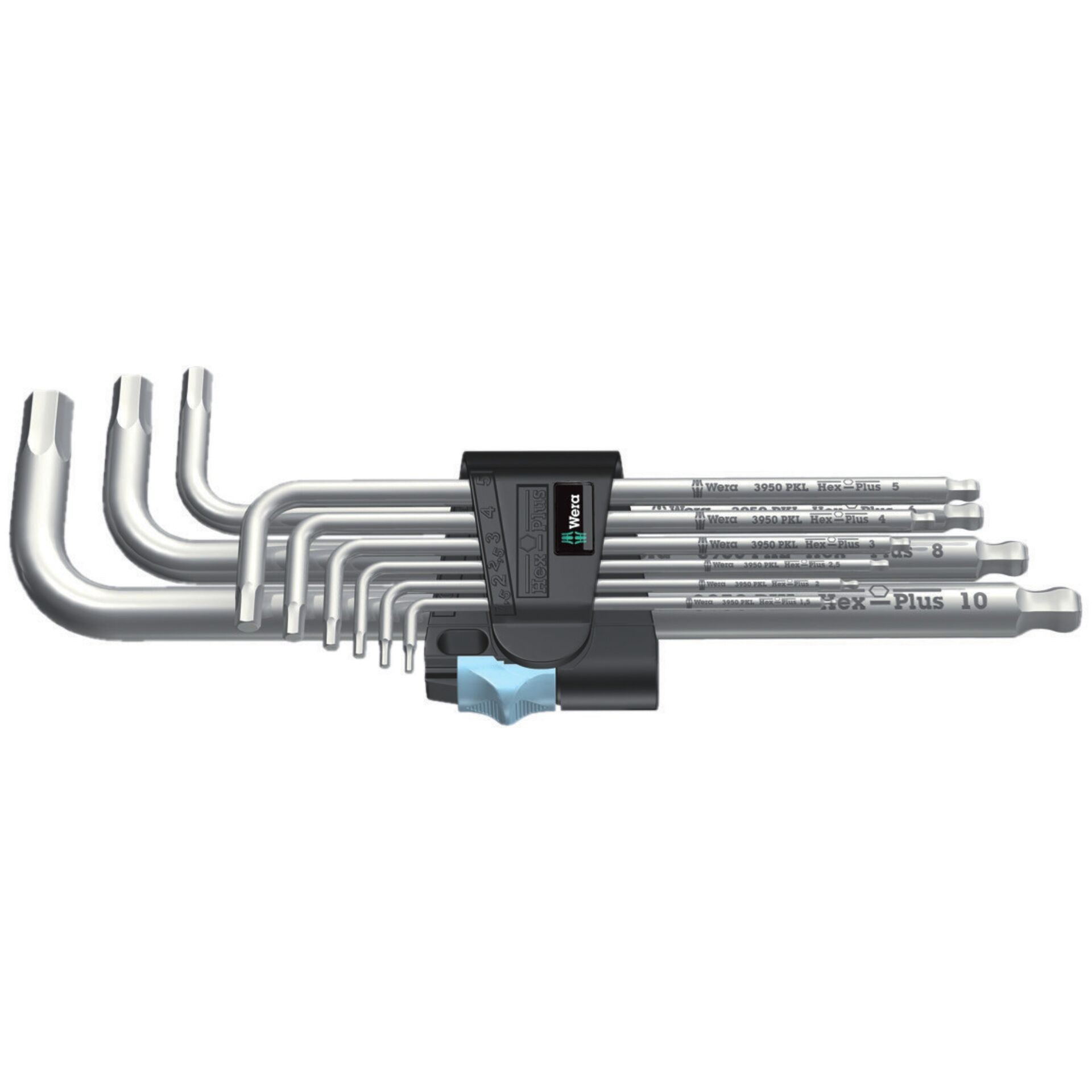 Wera 3950 PKL/9 Innen-Sechskant Winkelschraubendreher-Set 1.5 mm, 2