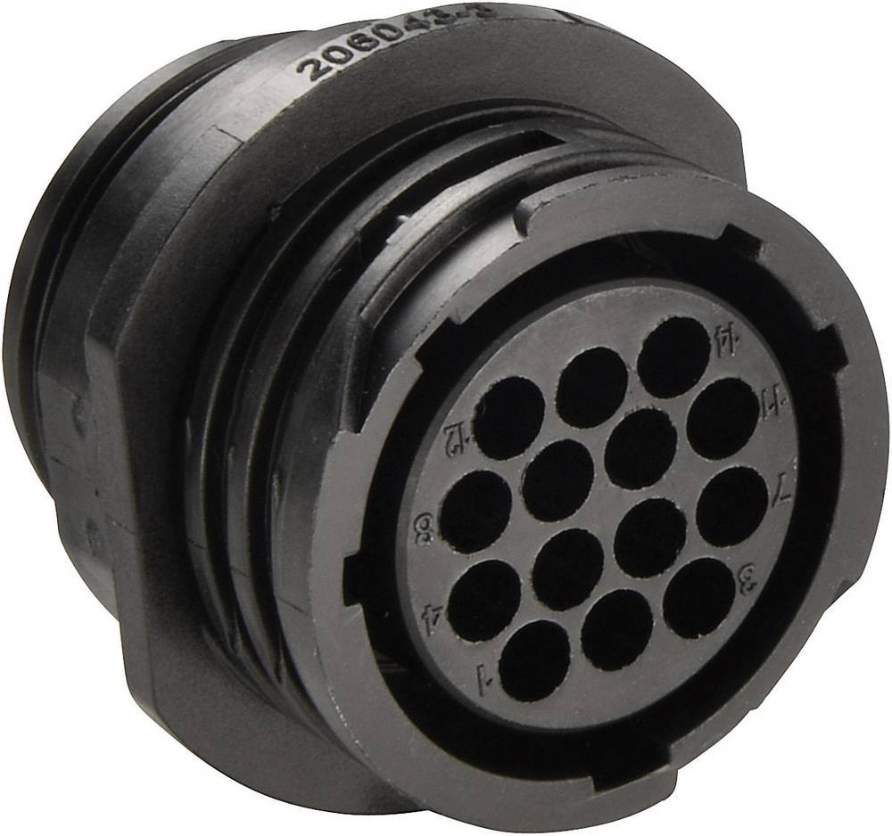 TE Connectivity Circular Connector, 14 Contacts, Cable Mount, Socket,