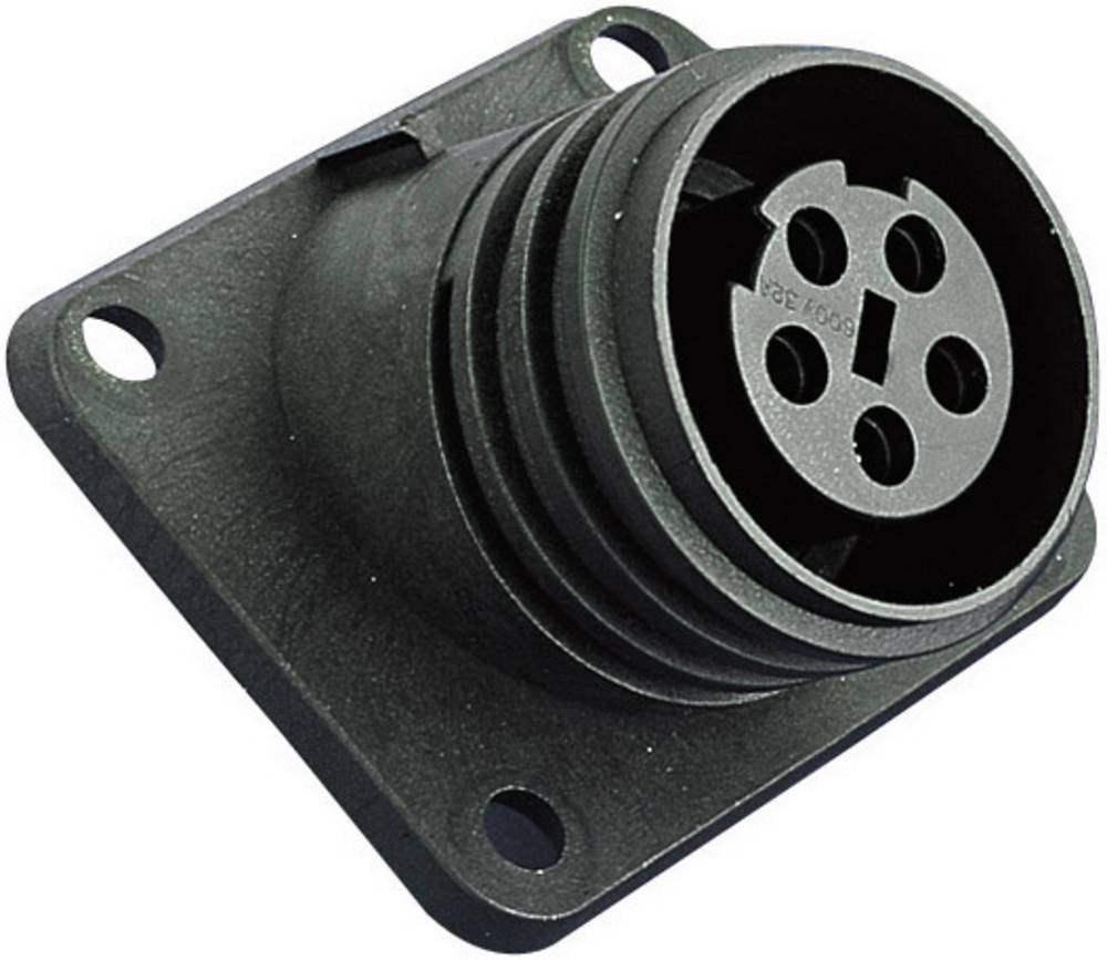 Bulgin Circular Connector, 4 Contacts, Flange Mount, Socket, Female,