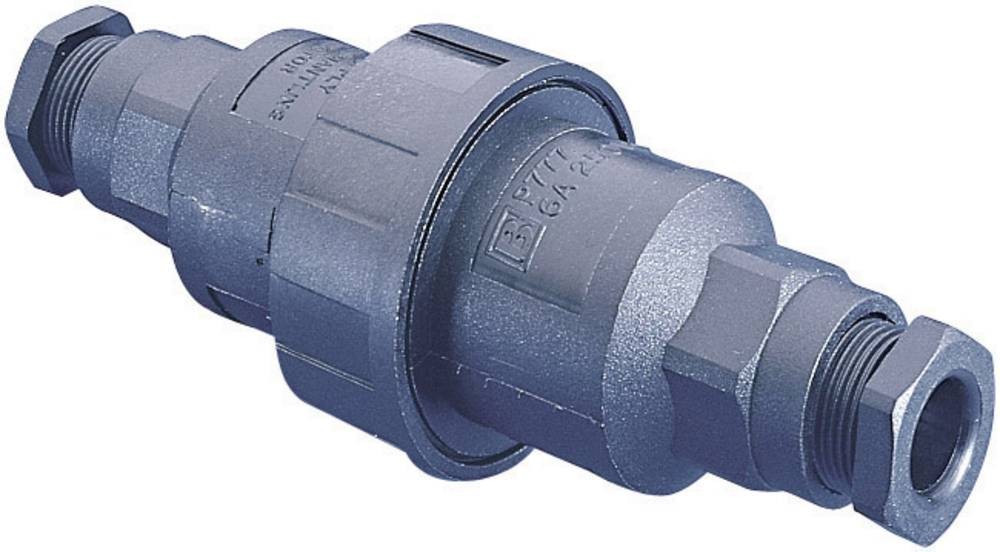 Bulgin 3 Pole IP68 Rating Cable Mount Female/Male Mains Inline