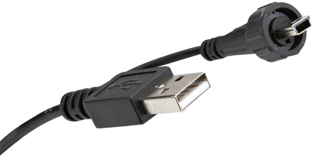 Conec 17-250031 câble USB 2 m USB 2.0 USB A Mini-USB A Noir - Conec