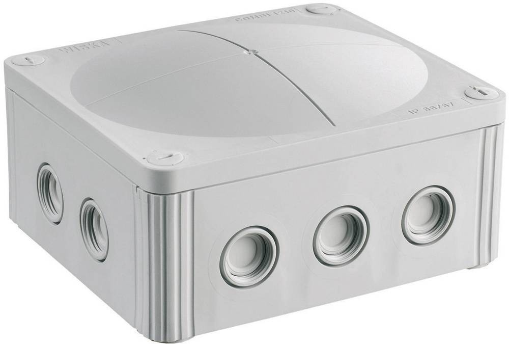 Wiska 10101459 Abzweigkasten (L x B x H) 160 x 140 x 81mm gris IP66/