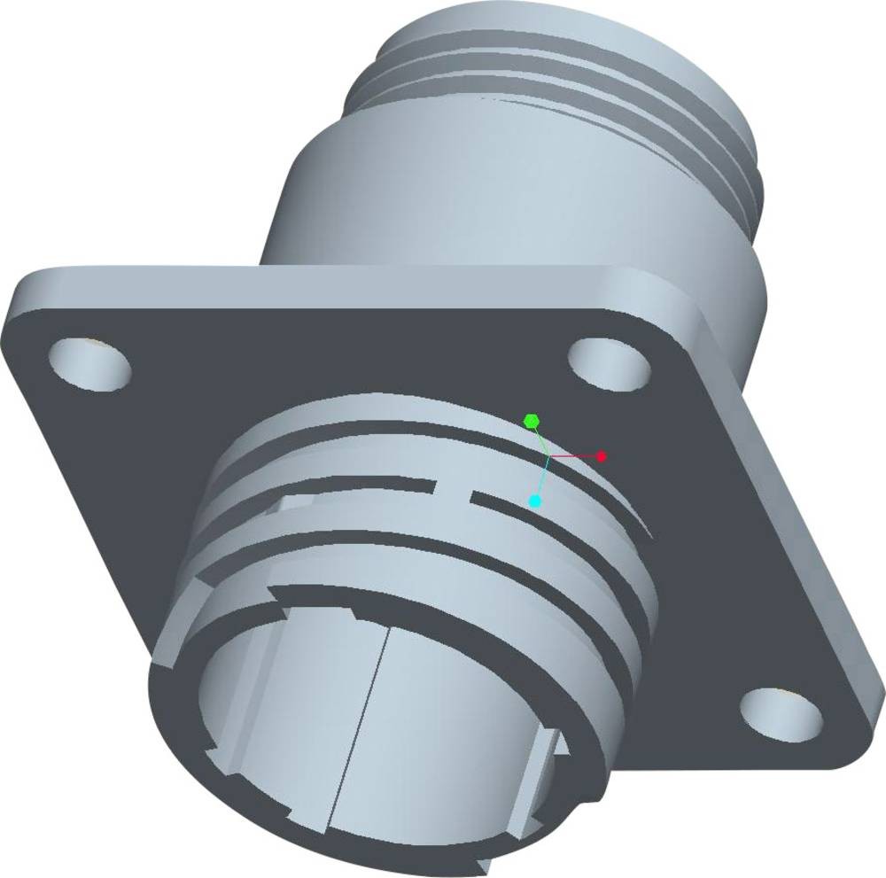 TE Connectivity 206705-1 Rundstecker Flanschbuchse Gesamtpolzahl: 9