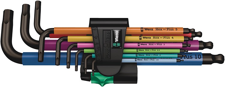 Wera 950/9 Winkelschraubendreher-Set 1.5 mm, 2 mm, 2.5 mm, 3 mm, 4 mm,