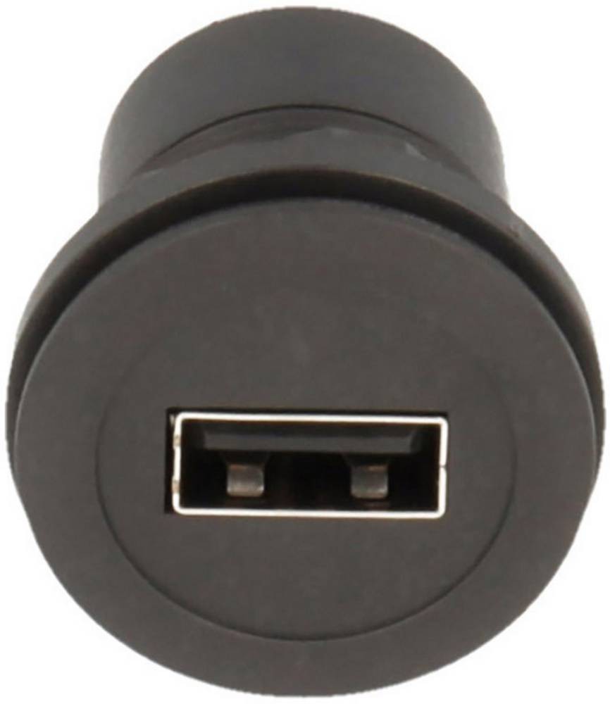 Georg Schlegel USB-female A/B, black rund, RONTRON-R-JUWEL Bauform