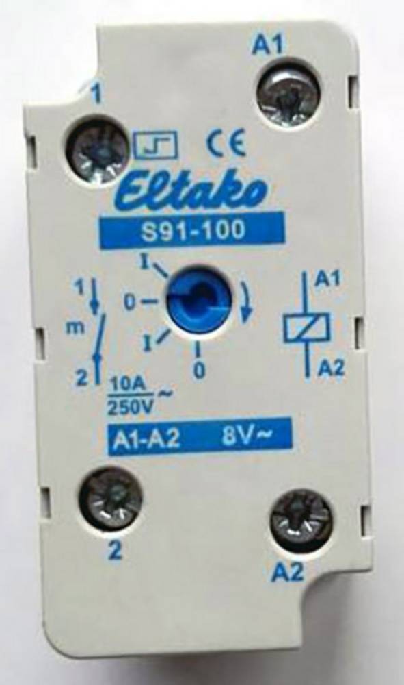 Eltako Stromstoß-Schalter Aufputz S91-100-8VAC 1 Schließer 8 V/AC