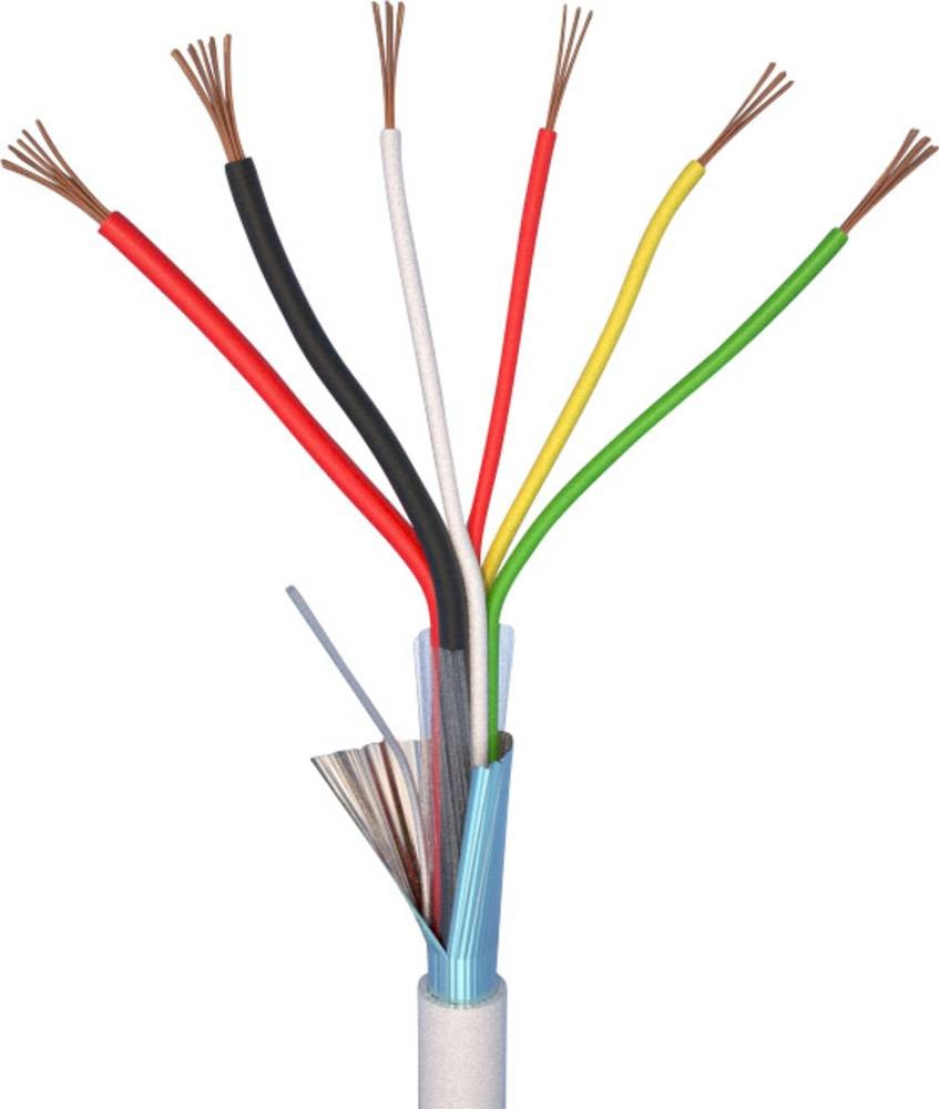 ELAN 70I142 Alarmkabel LiYY 4 x 0.22mm² + 2 x 0.5mm² white 20m