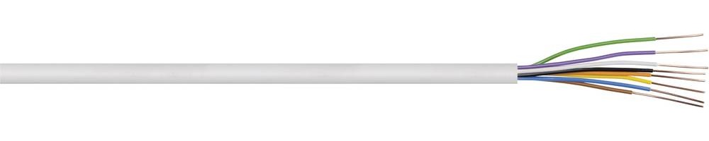 Kash 70I129 Klingelschlauchleitung 2 x 2 x 0.8mm² white 20m