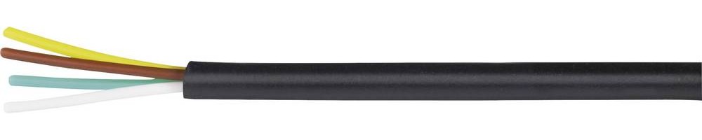 Kash 70I127 Telefonkabel LiYY 4 x 0.04mm² black 20m