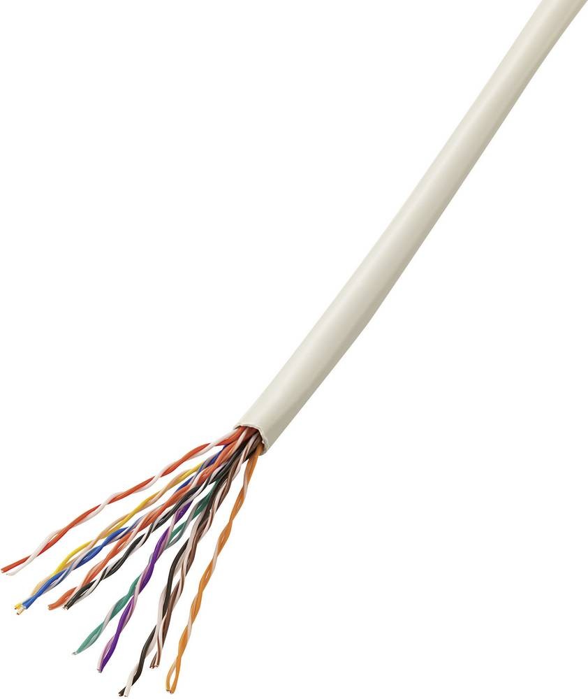 TRU Components 1567184 Telefonkabel J-Y(ST)Y 10 x 2 x 0.6mm grey 50m
