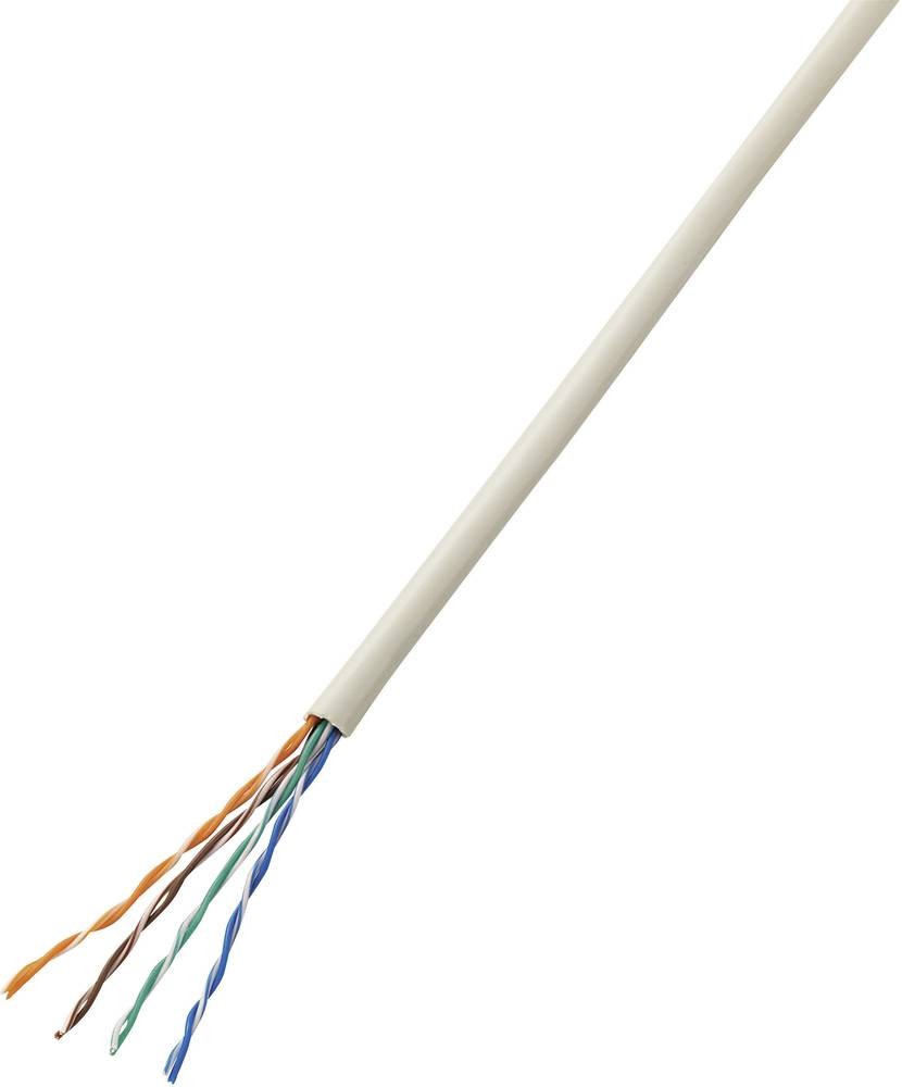 TRU Components 1567183 Telefonkabel J-Y(ST)Y 4 x 2 x 0.6mm Grau 50m