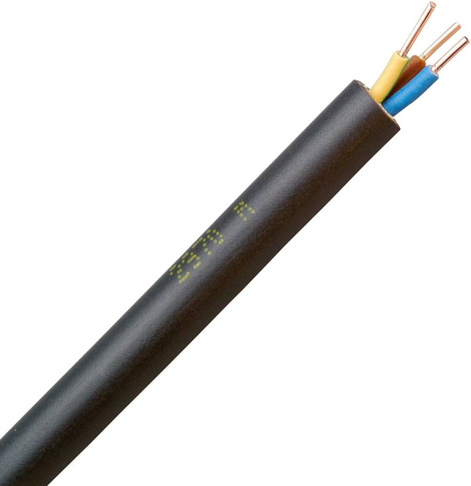Kopp 153325009 Erdkabel NYY-J 3G 1.5mm² negro 25m