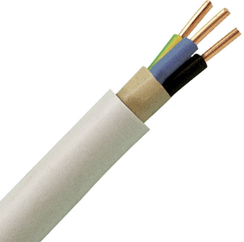 Kopp 150810841 Mantelleitung NYM-J 3G 1.5mm² Grau 10m