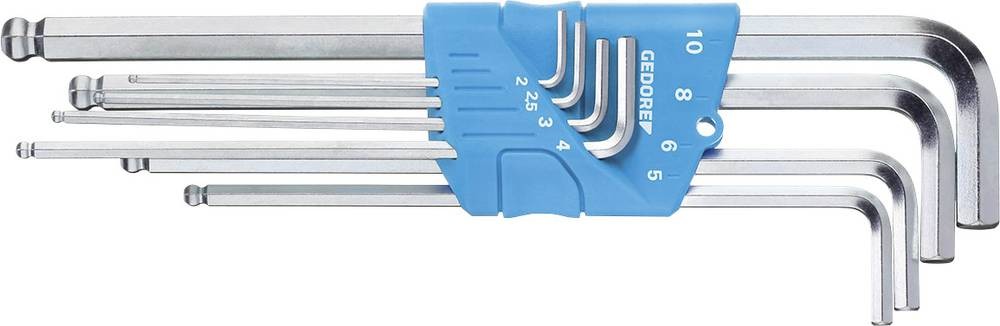 Gedore 1523988 Innen-Sechskant Winkelschraubendreher-Set 2 mm, 2.5 mm,