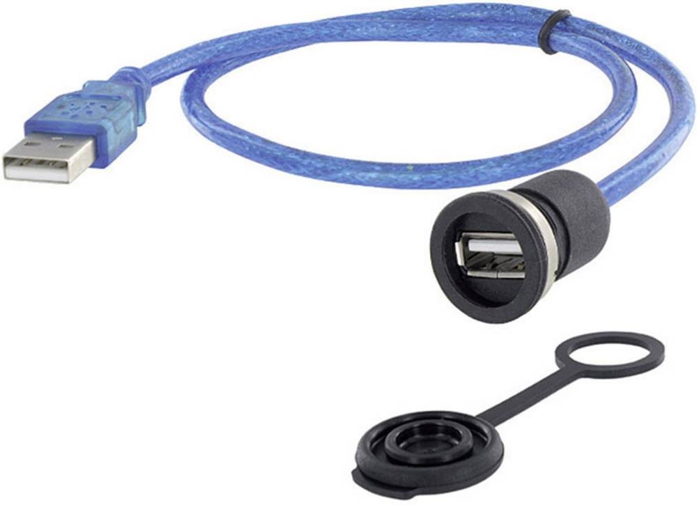 Encitech USB 2.0 Typ A Chassisbuchse, Einbau M16 1310-1002-02 Inhalt: