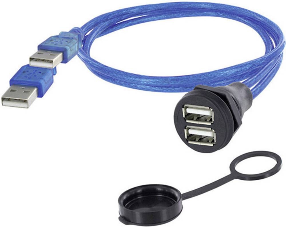 Encitech M22 Panel Contact with 2xUSB-A 2.0 + Cable - Encitech M22