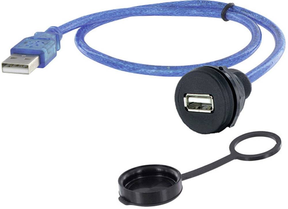 Encitech 1310-1018-02 câble USB USB 2.0 1 m Mini-USB B USB A Noir,