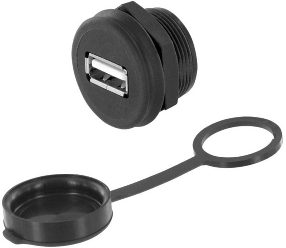 Encitech USB 2.0 Typ A Chassisbuchse, Einbau 1310-1016-01 M22 1310-