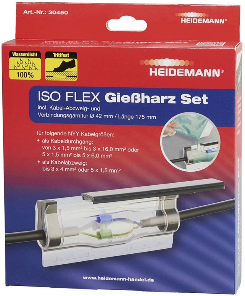 Heidemann ISO FLEX Giessharz Set for NYY o. NYM-cable