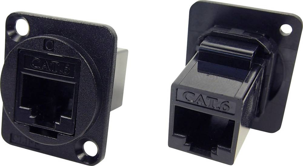 Cliff XLR Adapter UTP RJ45 Cat6 auf RJ45 Cat6 Adapter, Einbau CP30222