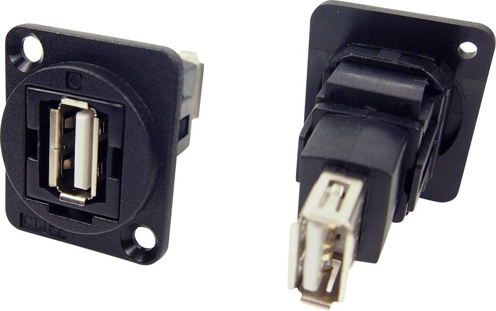 Cliff XLR adaptor USB 2.0A female at USB 2.0A Adapter, Einbau