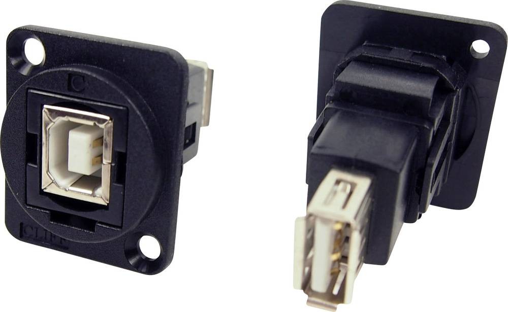 Cliff XLR Adapter USB 2.0 B Buchse auf USB 2.0A Buchse Adapter,