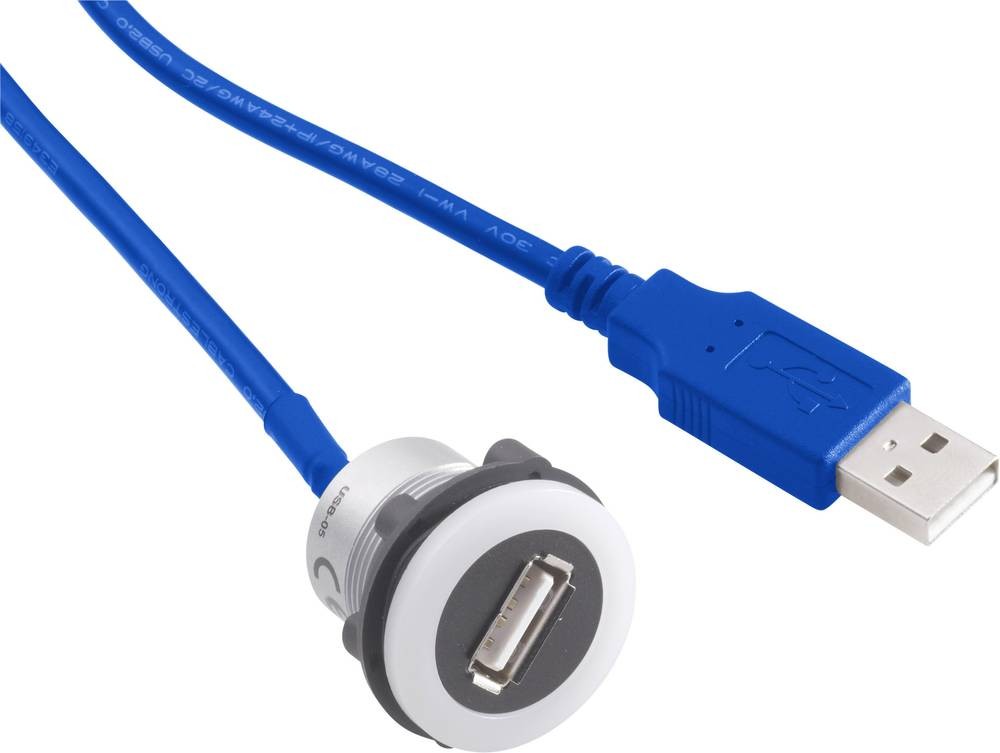TRU Components USB-12-BK USB-Einbaufemale 3.0 Buchse, Einbau Inhalt: