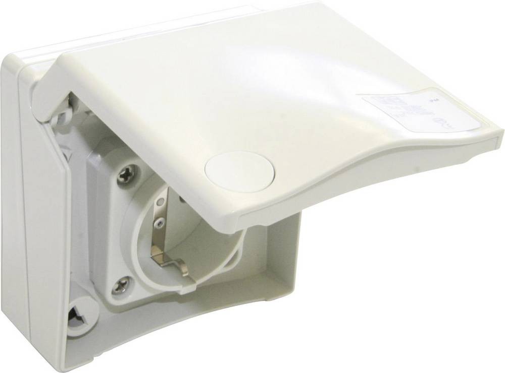 PCE 8630v Aufputz-Steckdose ballwurfsicher IP44 white