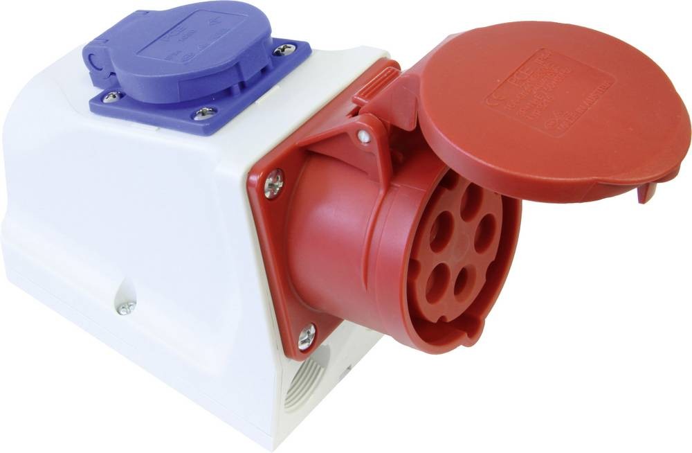 PCE 9215-6 CEE Wandsteckdose 16A 5polig 400V 1 pezzo