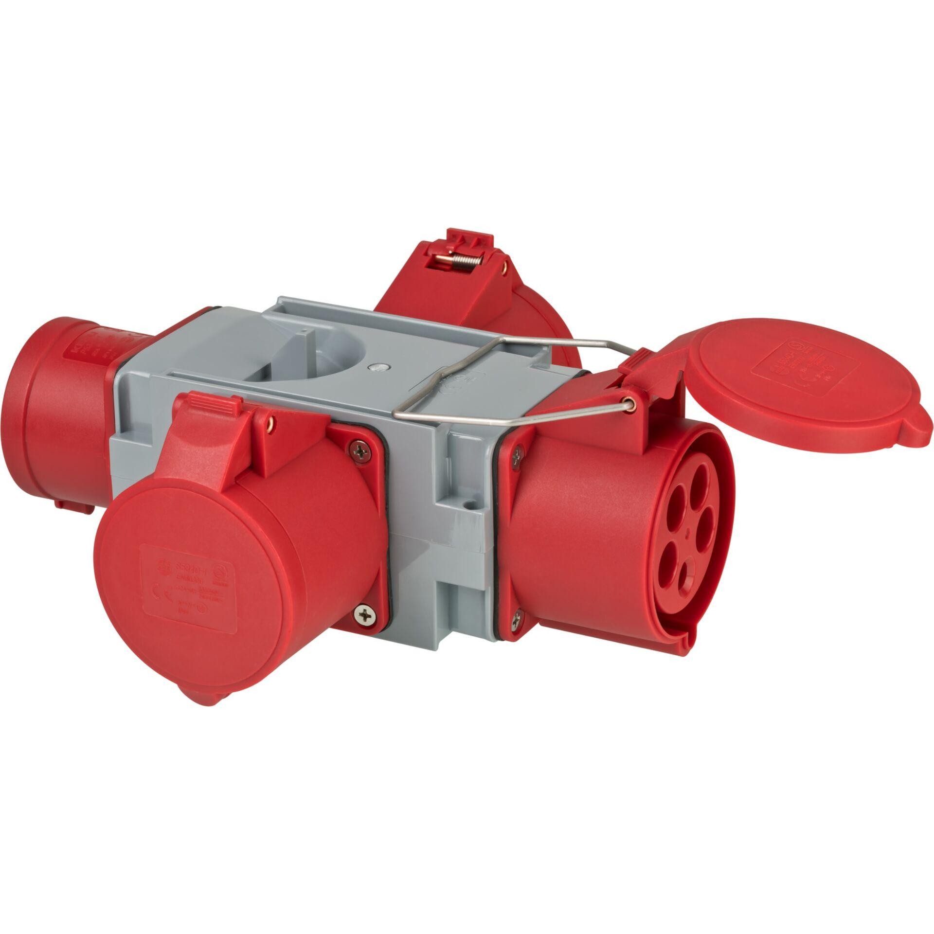 Brennenstuhl 1081670 power plug adapter Grey, Red - Brennenstuhl