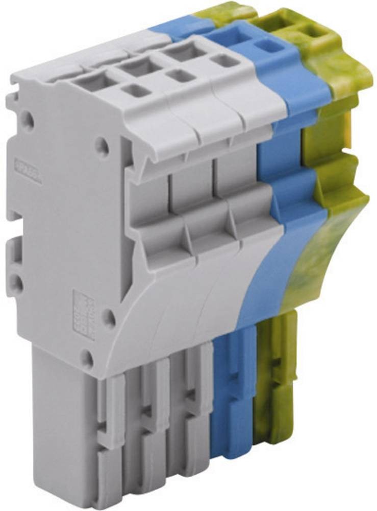 WAGO 2022-105/000-038 Federleiste green, Gelb, Blau, grey