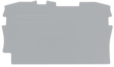 WAGO 2002-1291 Abschluss- und Trennplatte Grau 100St.