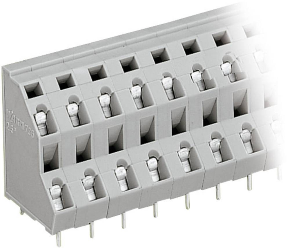 WAGO 736-506 Doppelstockklemme 2.50mm² Polzahl 12 grey 1 pc(s)
