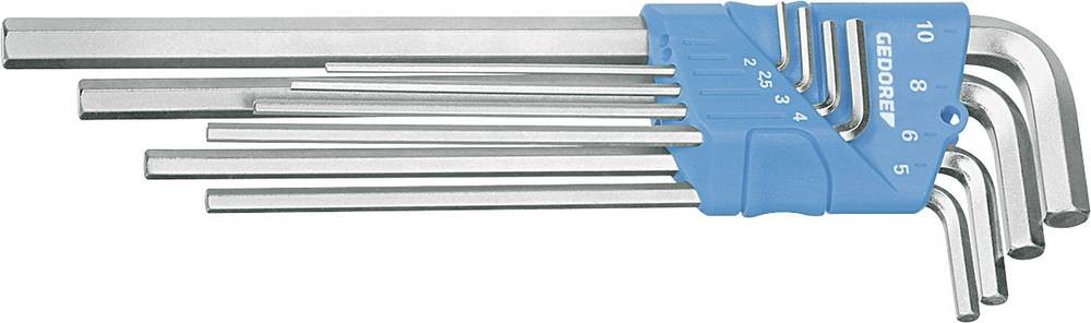 Gedore 1543555 Innen-Sechskant Winkelschraubendreher-Set 5/64 Zoll, 3/