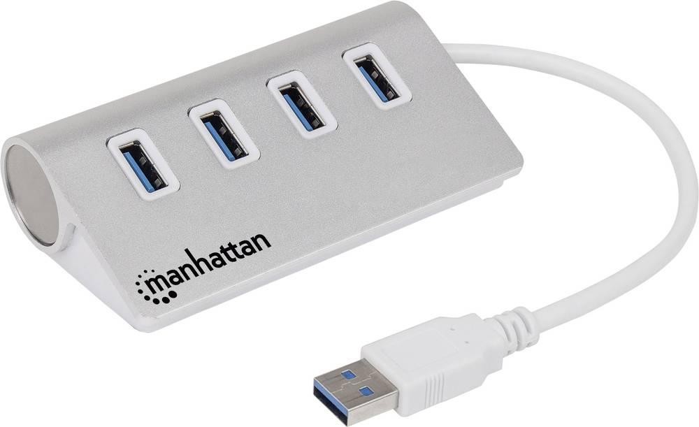 Manhattan Hub USB 3.0 SuperSpeed de 4 Puertos - Manhattan Hub USB 3.0