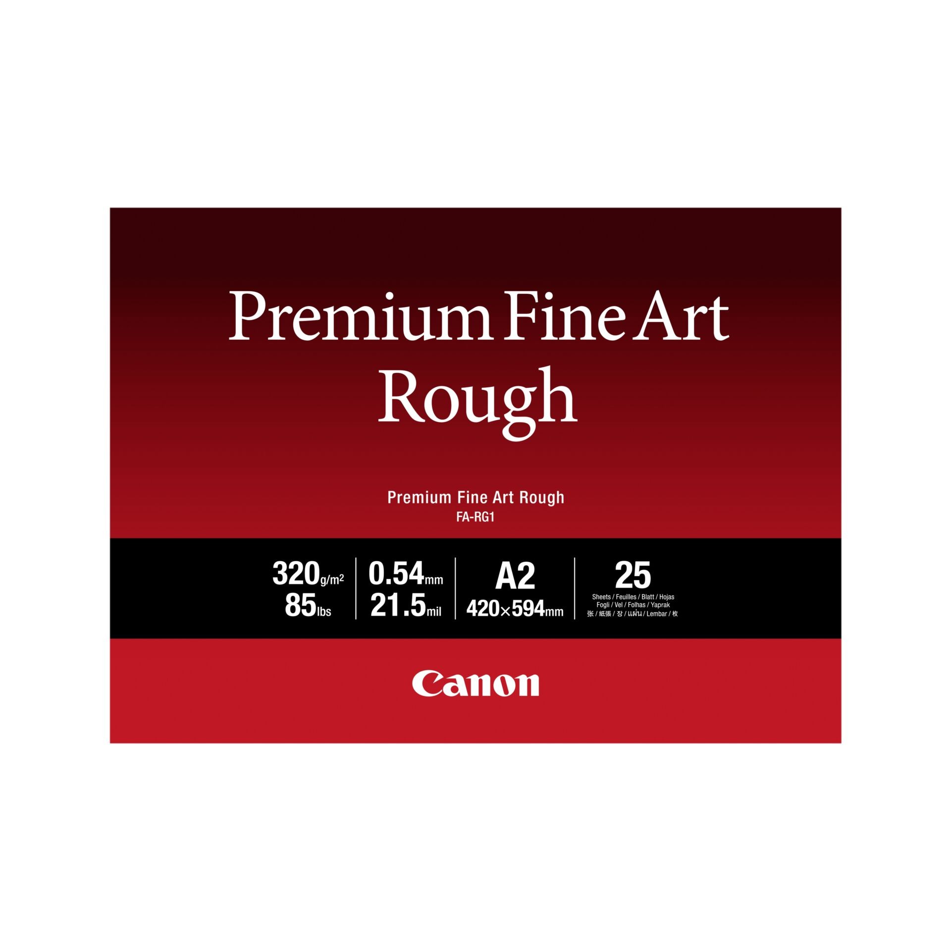 Canon FA-RG1 Premium Fine Art Rough Paper, A2, 25 sheets - Canon FA-
