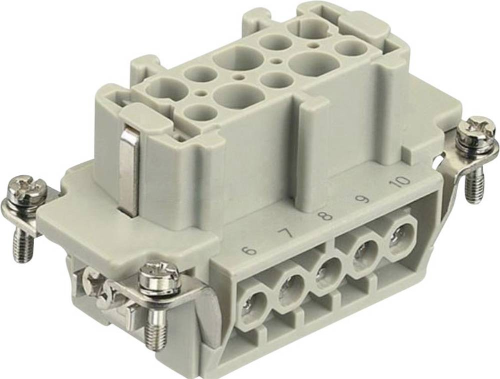 Harting 09330102701 Buchseneinsatz Han E 10 + PE Schrauben 1St.