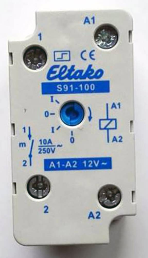 Stromstoß-Schalter Aufputz Eltako S91-100-12VAC 1 Schließer 12 V/AC