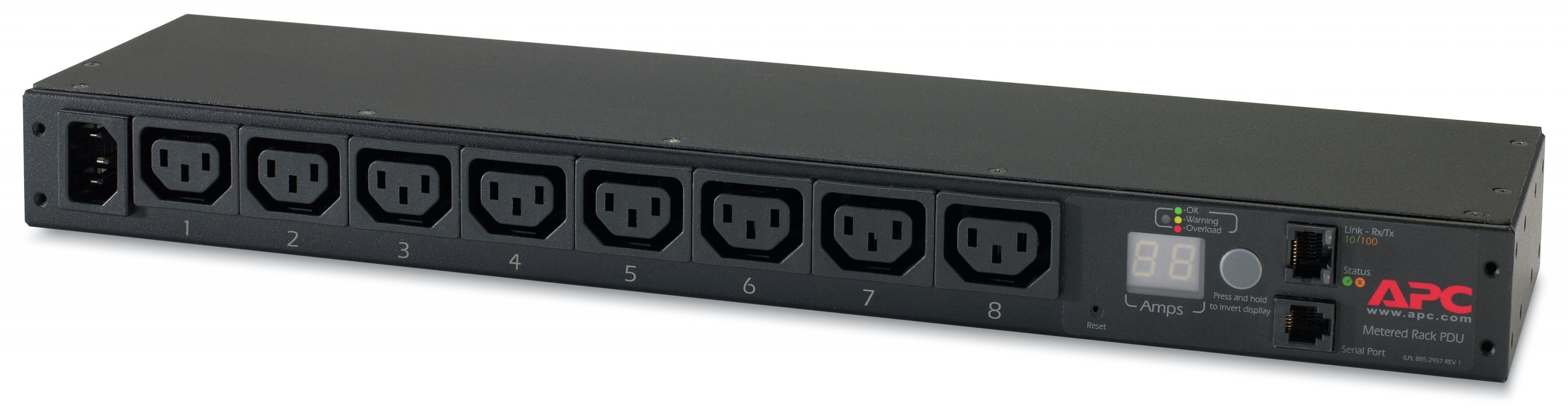 APC AP7820B power distribution unit (PDU) 8 AC outlet(s) 0U/1U Black -